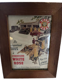 White Rose Framed Advertising (french)