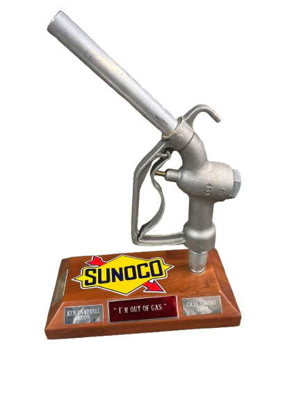 Sunoco Trophy with Gas Nozzle