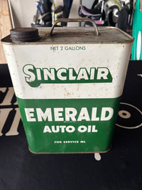 Sinclair Emerald Auto Oil Can (2 Gallon)