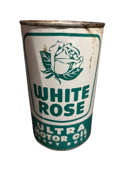 White Rose Ultra Heavy Duty Motor Oil Can (Quart) (w/g)