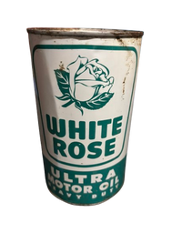 White Rose Ultra Heavy Duty Motor Oil Can (Quart) (w/g)