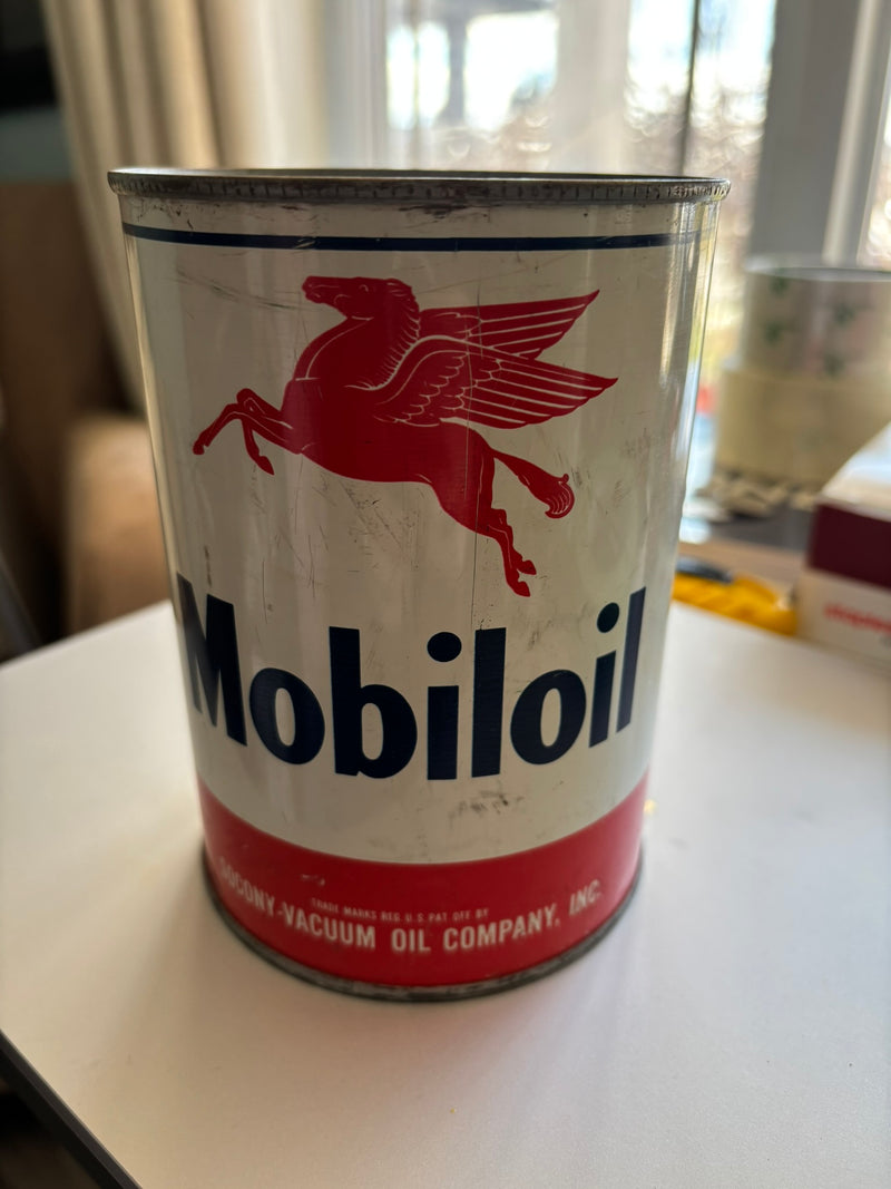 Mobiloil Oil Can (Quart) (no lid)