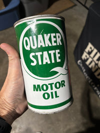 Quaker State Metal Oil Can (Quart) CLEAN CAN