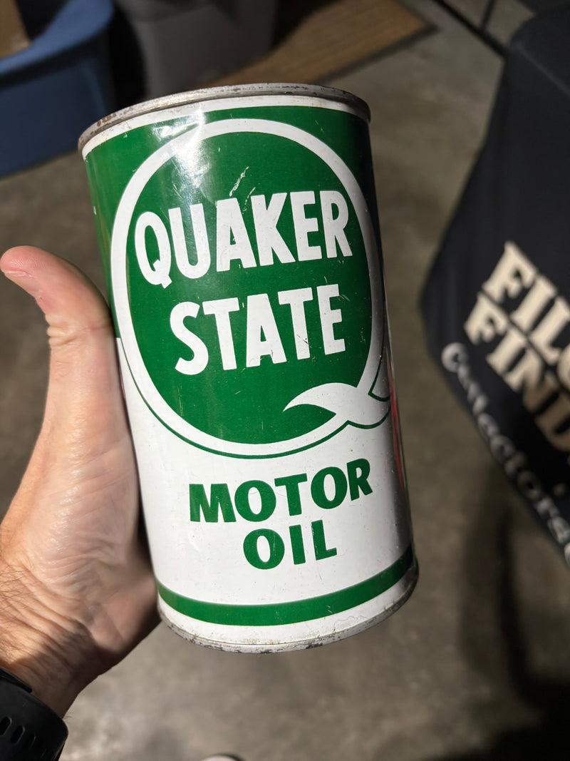 Quaker State Metal Oil Can (Quart) CLEAN CAN
