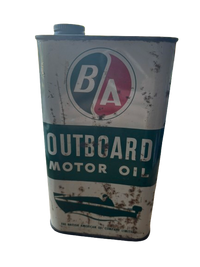 B/A Utility Oil and Outboard Oil Can (Quart) British American Oil