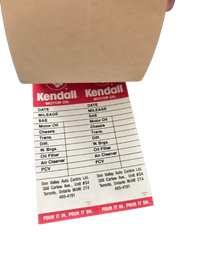Kendall Oil Change Reminders (50 pack)