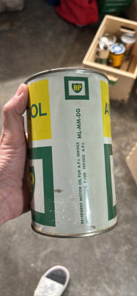 BP Autogol Metal Oil Can (Quart) (Full)