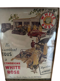 White Rose Framed Advertising (french)