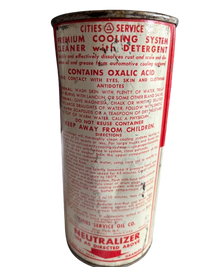 Cities Service Cooling System Cleaner with Detergent Can (FULL)