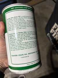 Quaker State Metal Oil Can (Quart) CLEAN CAN
