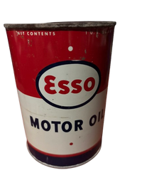 Esso Motor Oil Can (Quart) (2) no lid