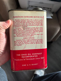 Marathon Outboard Oil Can (Quart)