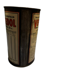 Veedol 100% Pure Pennsylvania Oil Can (Black and Cream) (Quart) no lid
