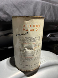 Shell X-100 Oil Can (Quart)