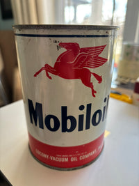 Mobiloil Oil Can (Quart) (no lid)