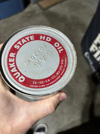 Quaker State Metal Oil Can (Quart) CLEAN CAN