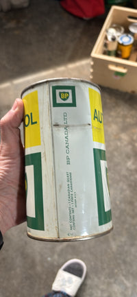 BP Autogol Metal Oil Can (Quart) (Full)