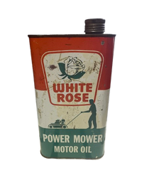 White Rose Outboard and Power Motor Oil Can (Quart)