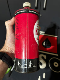 Kendall Outboard Oil Can (cone top) 2 cycle engine oil