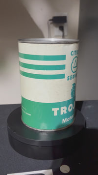 Vintage Cities Service Trojan Full Motor Oil Can