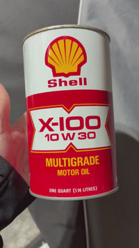 Shell X-100 full oil can