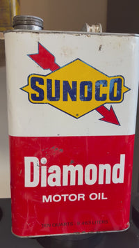 Sunoco Diamond 10 Quart Oil Can