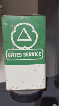 Vintage Cities Service Metal Imperial Gallon