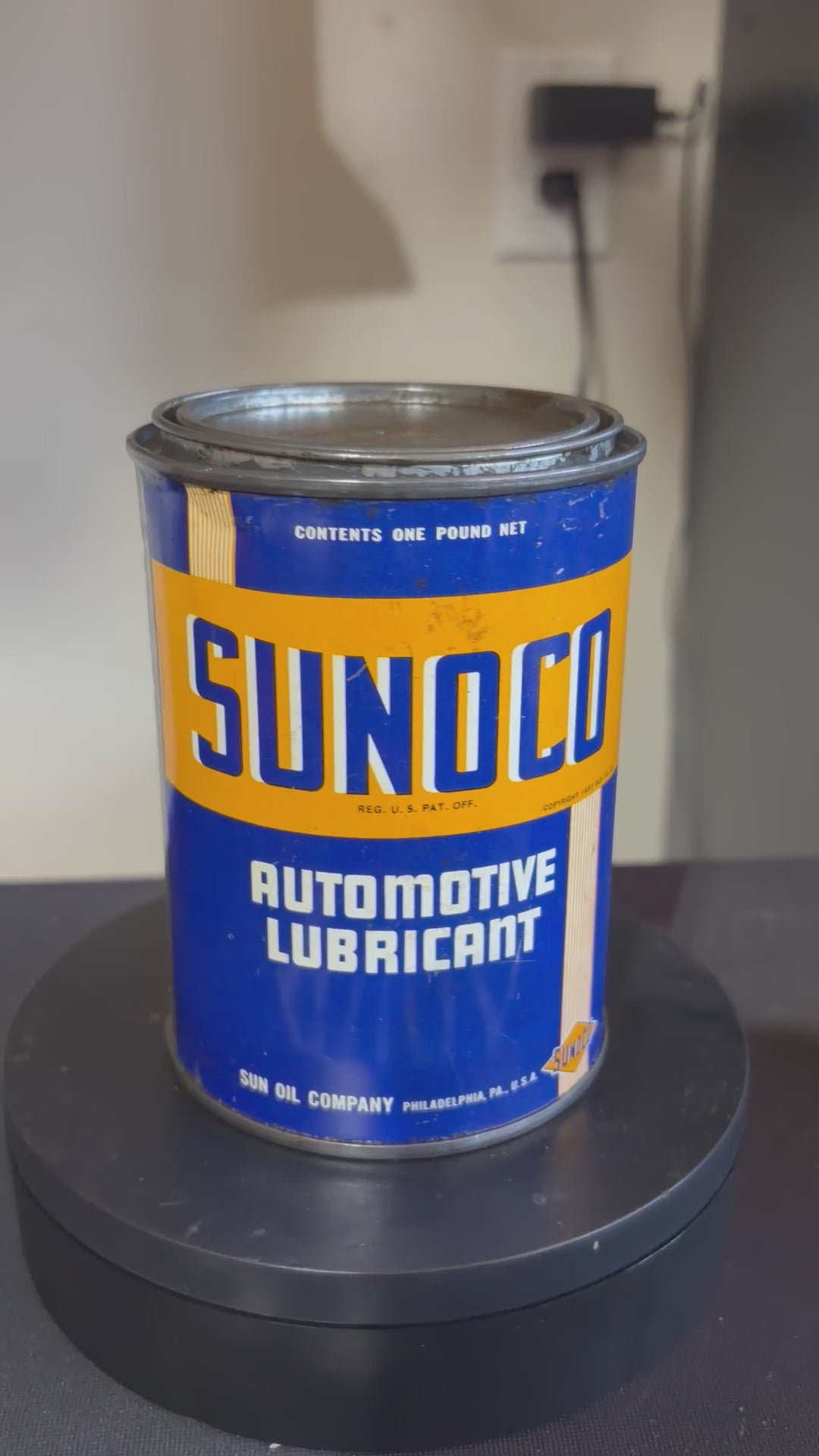 Sunoco Grease Can, Universal Joint and Wheel Bearing