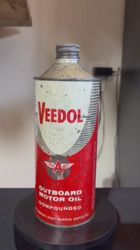 Veedol Outboard Cone Top Oil Can