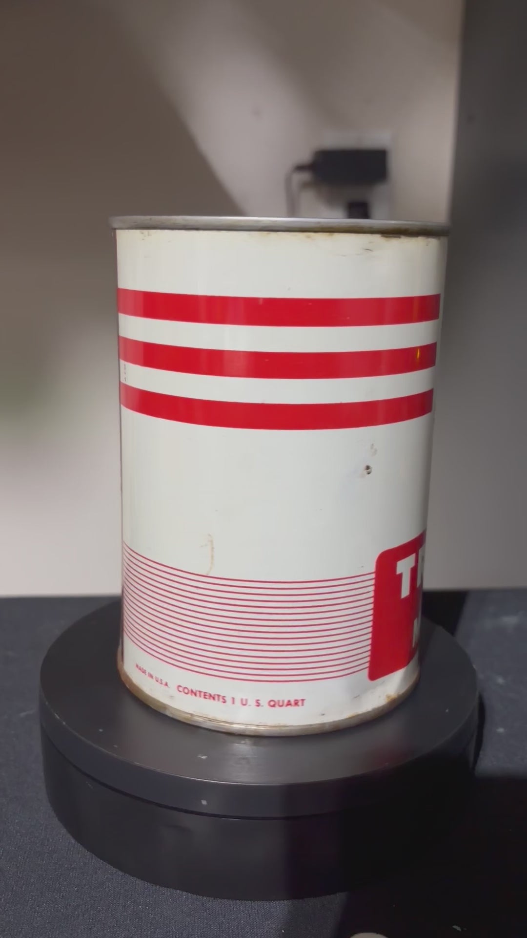 Cities Service Trojan Premium Full Motor Oil Can