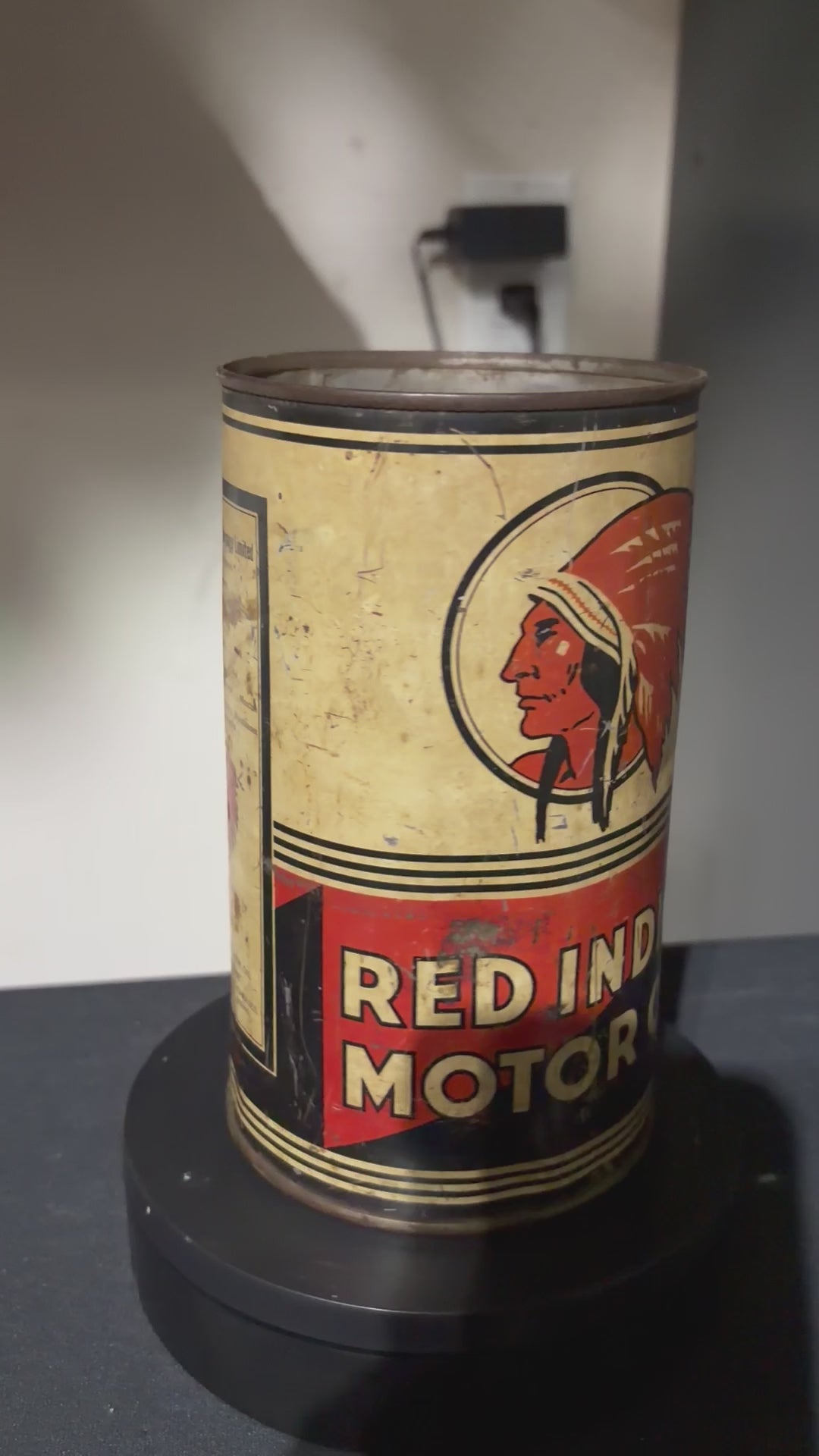 McColl Frontenac Red Indian Quart Oil Can