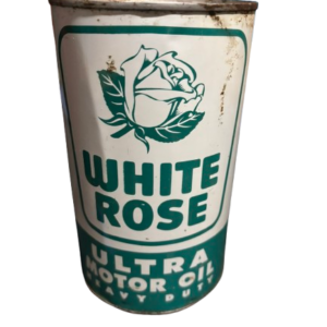 White Rose Ultra Heavy Duty Motor Oil Can (Quart) (w/g)