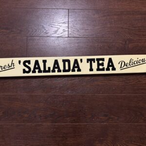 Salada Tea Push Bar (Fresh Salada Tea Delicious) (TAC Authentication) (Black Script)