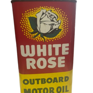 White Rose Outboard Motor Oil Can (Quart)