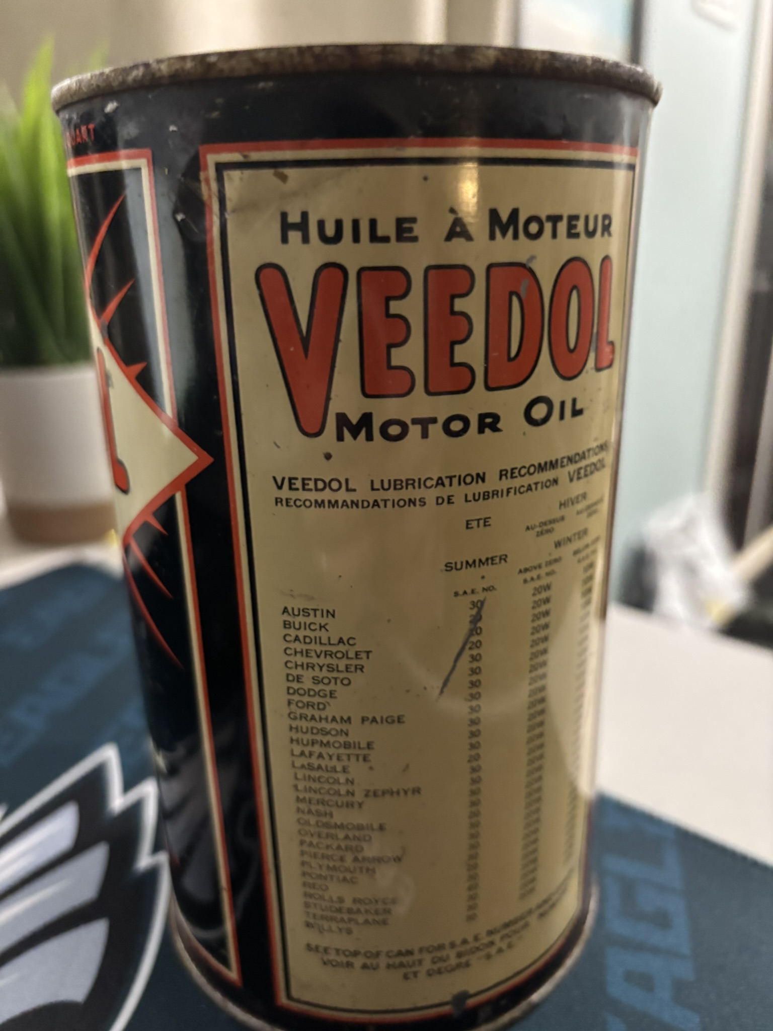 Veedol Oil Can (Quart) - Image 2