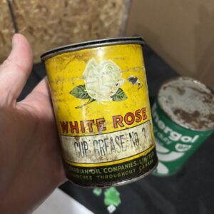 White Rose Cup Grease Oil can 1lb, no.3