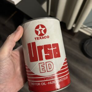 Texaco URSA ED Oil Can (Quart) (FULL) and clean