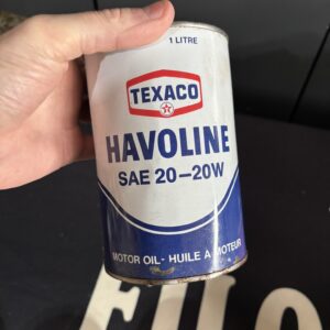 Texaco Havoline Metal Oil Can (Quart)