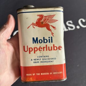 Mobiloil Upper Lube Oil Can (Full)