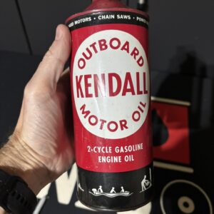 Kendall Oil Can (cone top) 2 cycle engine oil