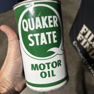 Quaker State Metal Oil Can (Quart) CLEAN CAN
