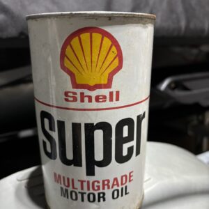 Shell Super Multigrade Oil Can (Quart)