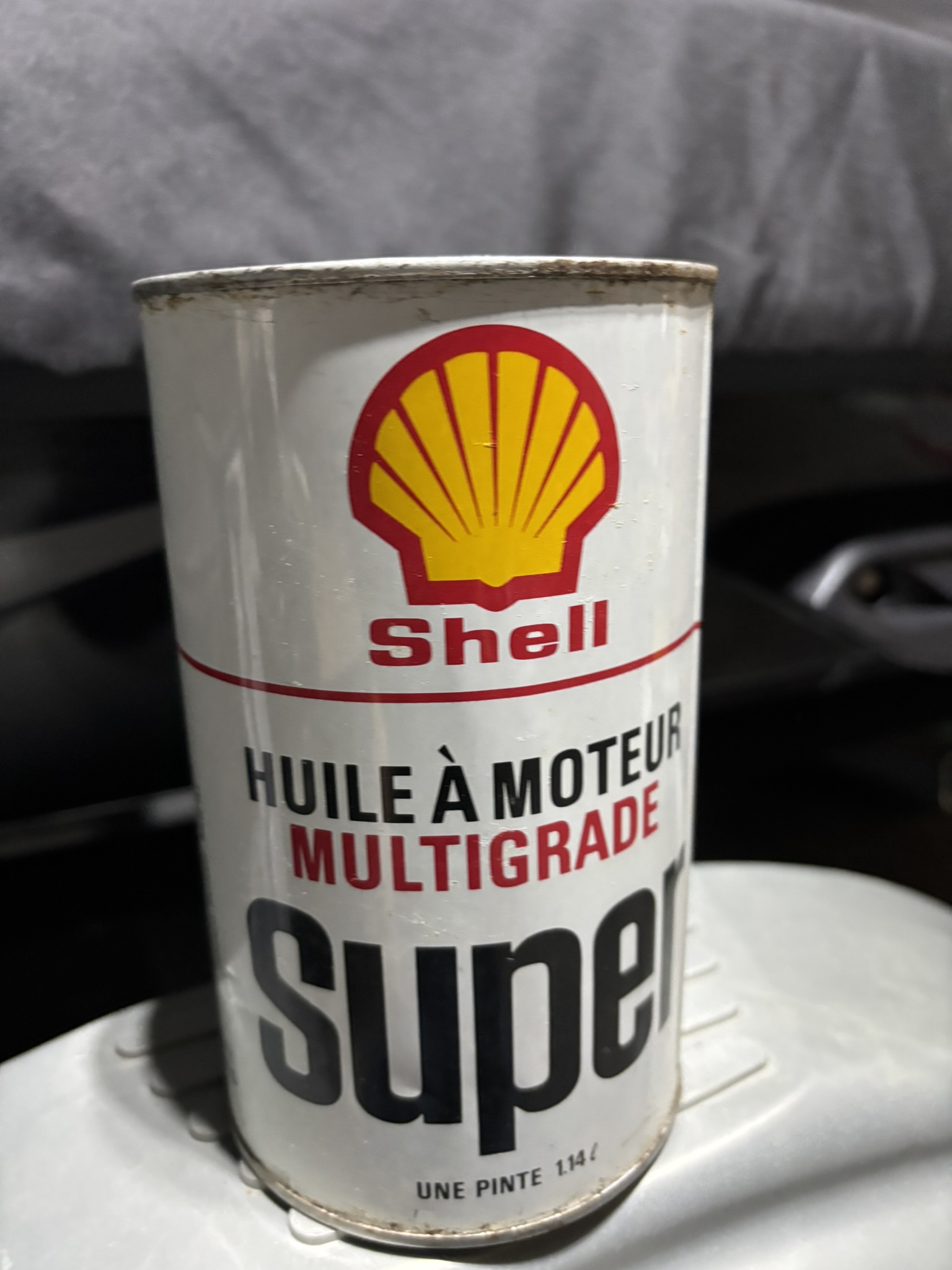 Shell Super Multigrade Oil Can (Quart) - Image 3