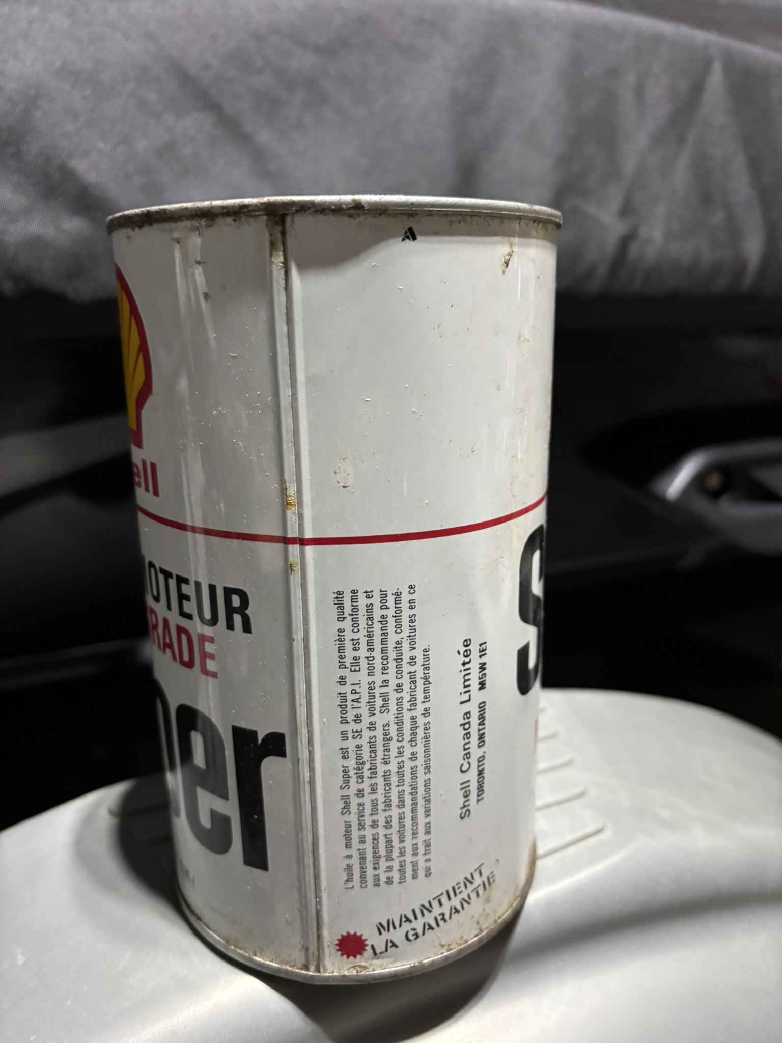 Shell Super Multigrade Oil Can (Quart) - Image 4