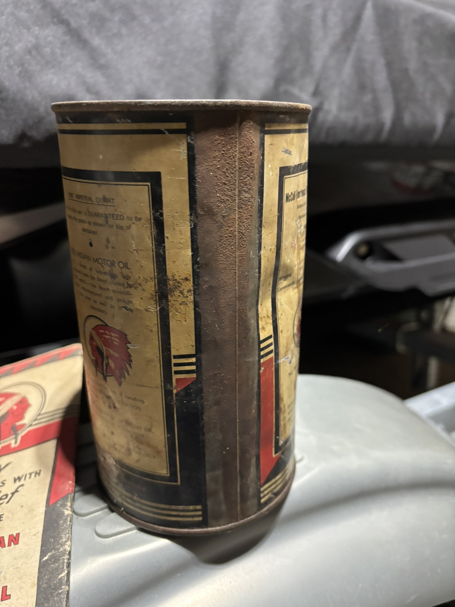 McColl Frontenac Red Indian Oil Can and Red Indian Map - Image 3