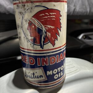 Red Indian Aviation Oil Can (Quart)