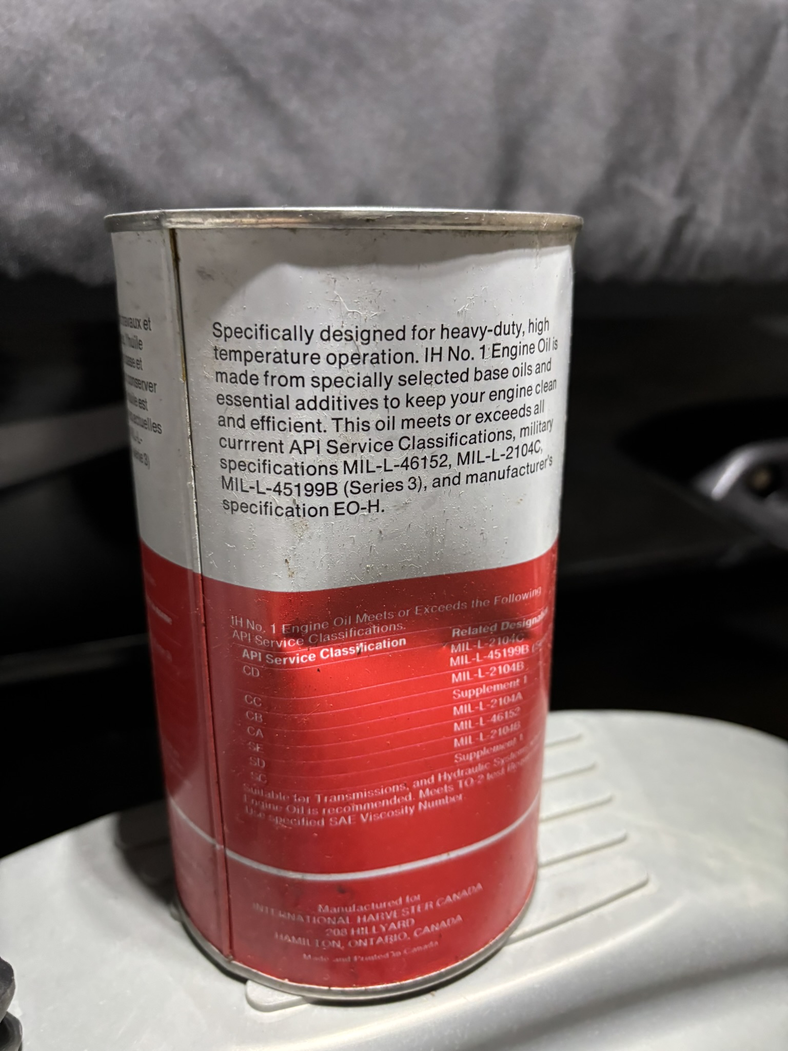 IH International Harvester Engine Oil No.1 (Quart) - Image 4