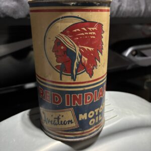 Red Indian Aviation Oil Can (Quart) (no lid)