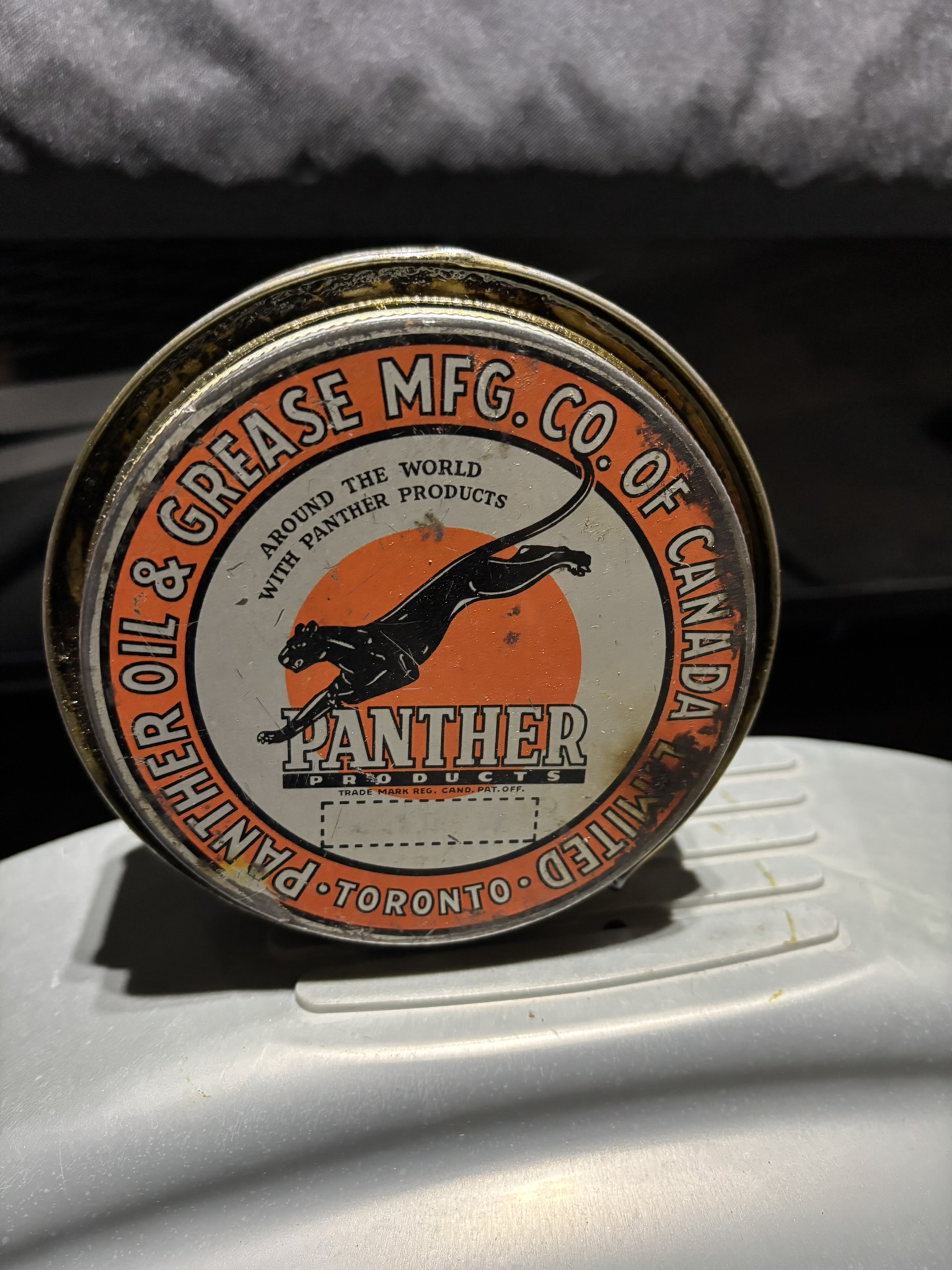 Panther Oil and Grease Can