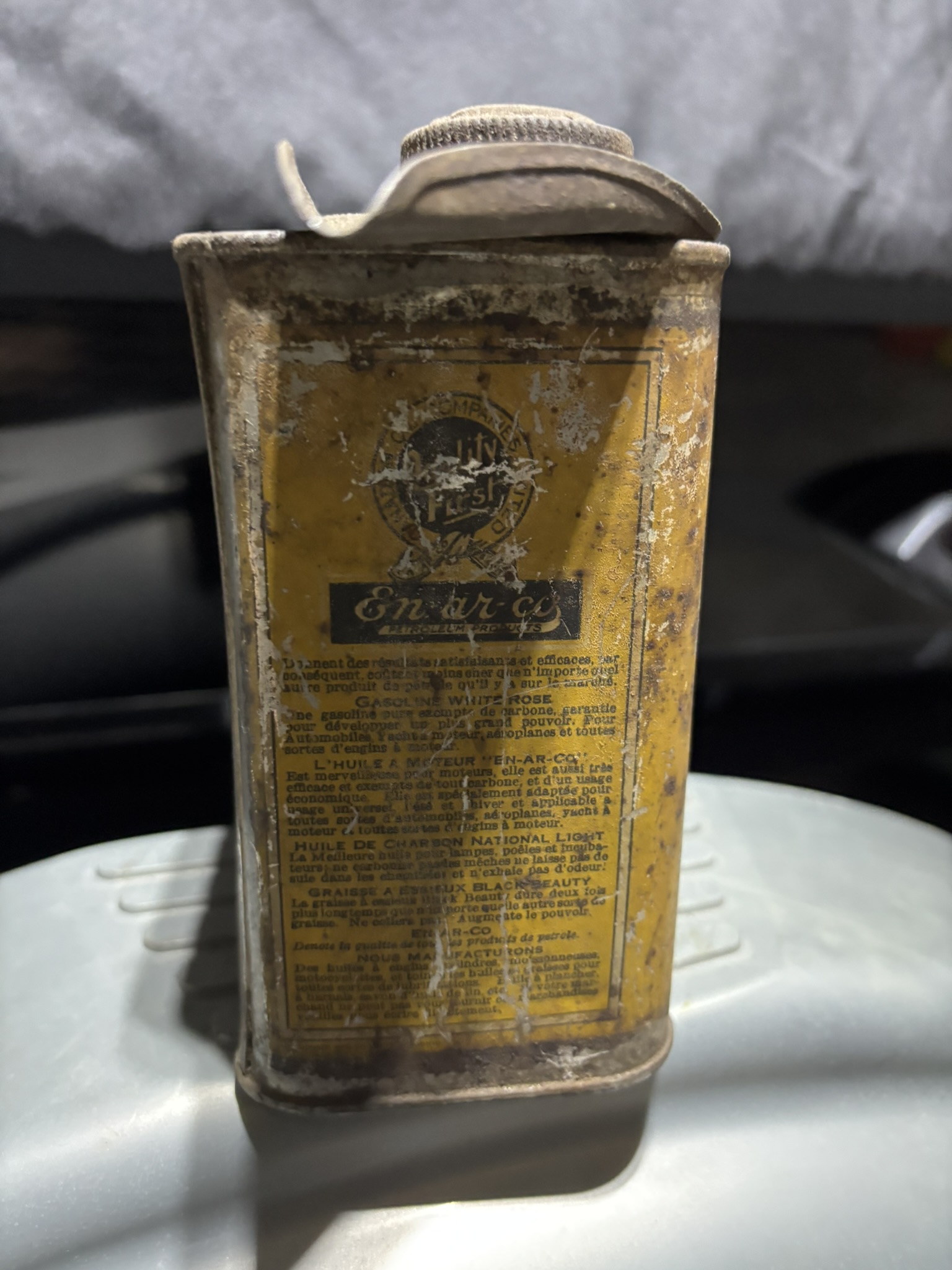 En-ar-co Separator Oil Can - Image 2